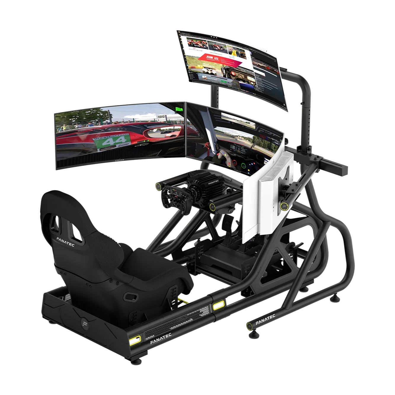 Fanatec GT Cockpit Triple Monitor Expansion Kit (Black)