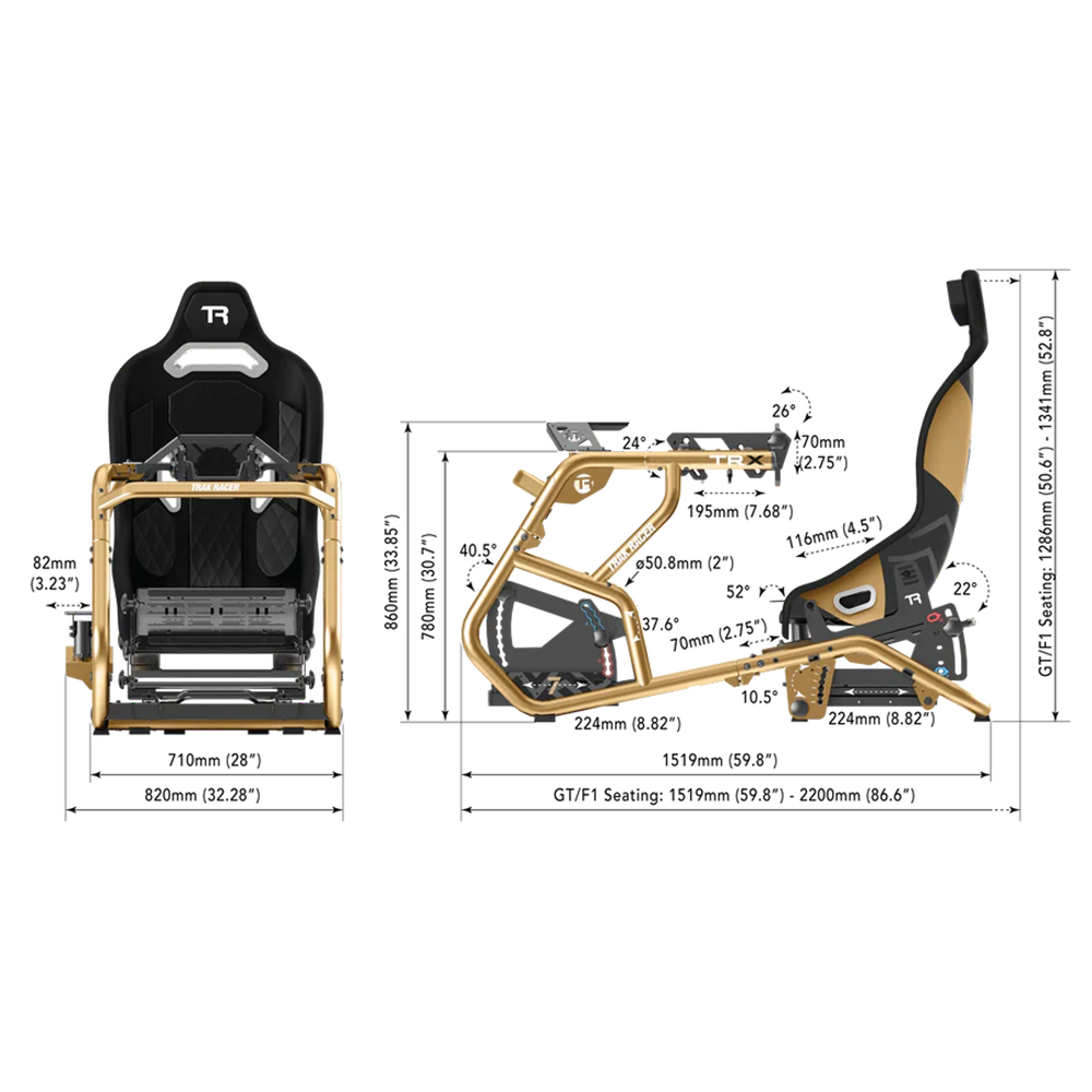 Trak Racer Racing TRX Limited edition (Seat,Shifter Mount,Monitor Mount included) Racing Cockpit