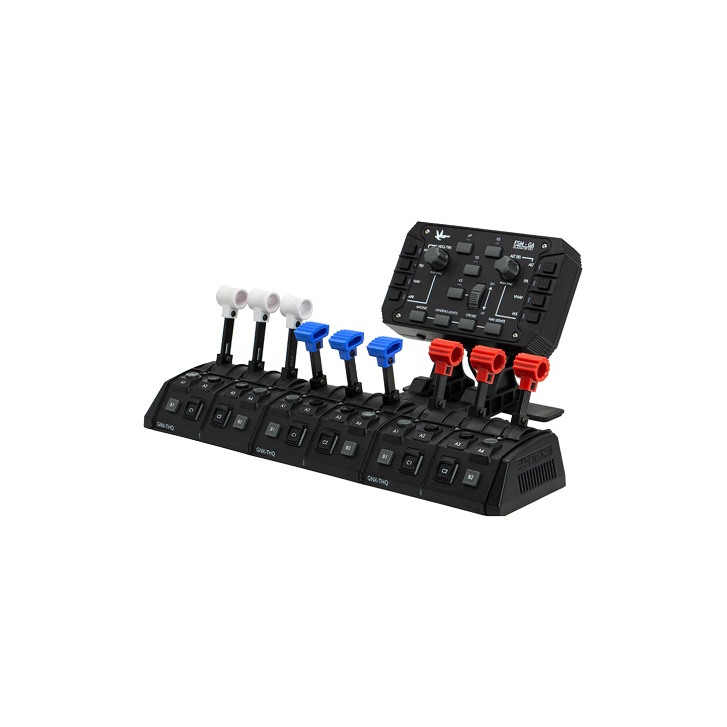 VKB GNX Triple THQ + FSM-GA Combo Flight Simulator