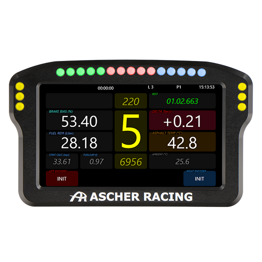 Ascher Racing Dashboard 5’’ Dashboard Racing Equipment