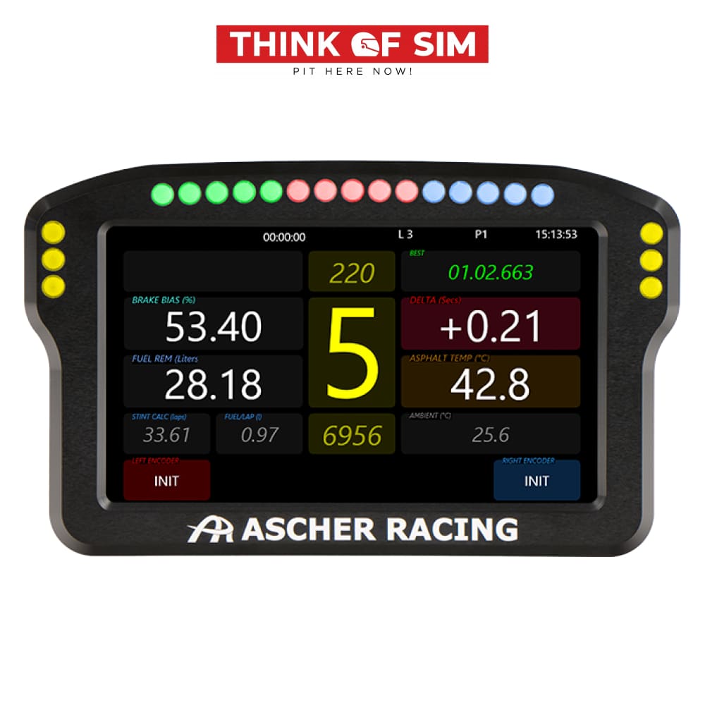 Ascher Racing Dashboard 4’’ Dashboard Racing Equipment