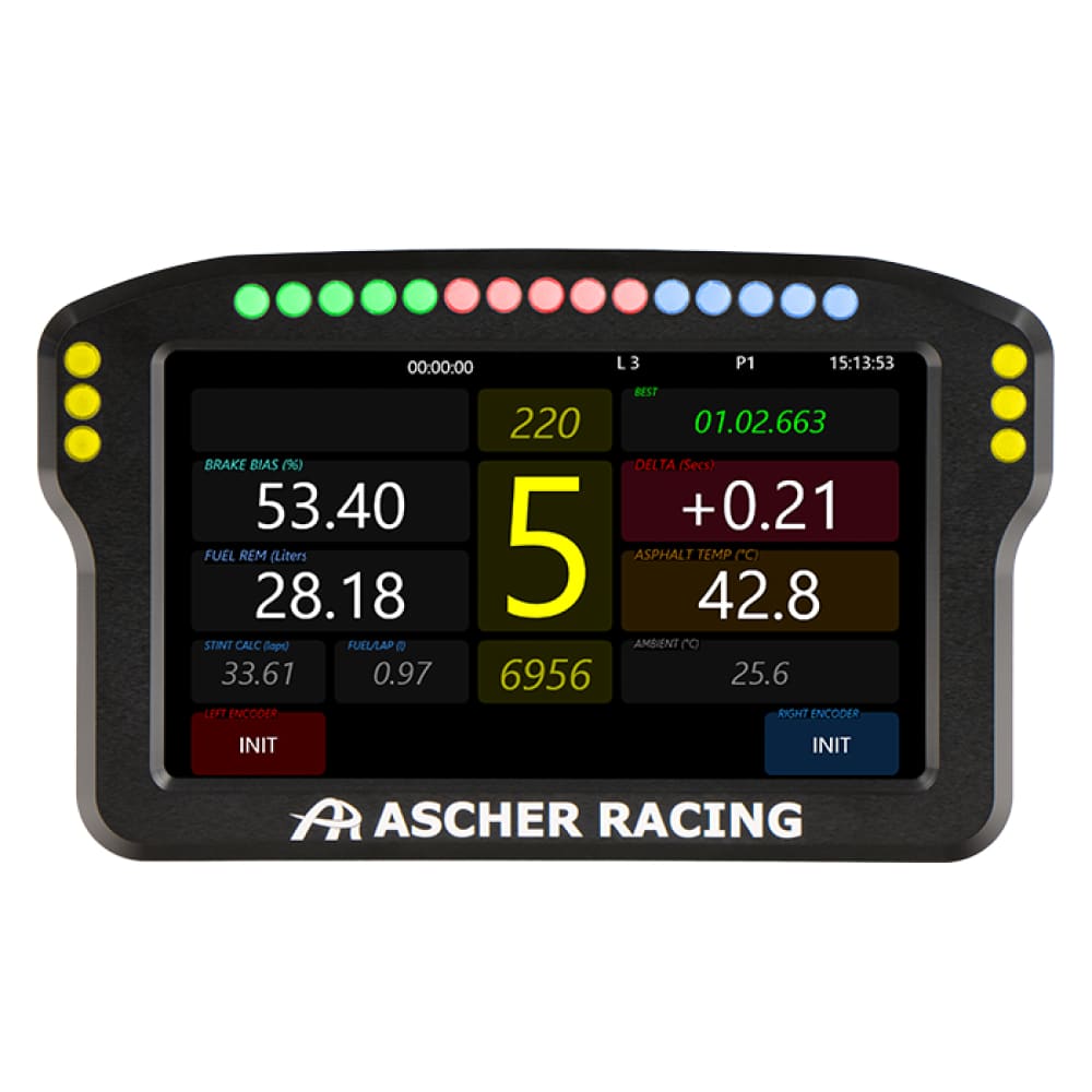 Ascher Racing Dashboard 5’’ Dashboard Racing Equipment