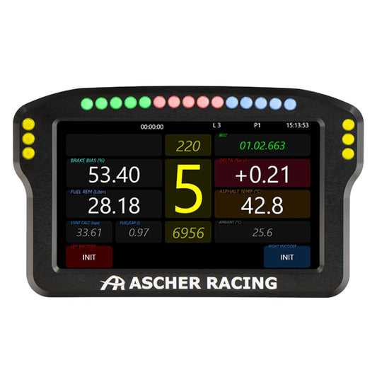 Ascher Racing Dashboard 5’’ Dashboard Racing Equipment