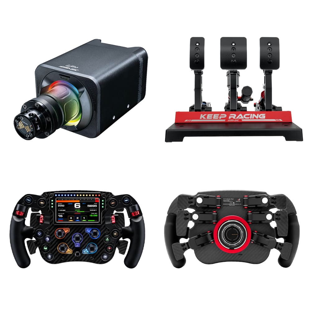 Simagic Alpha EVO Wheel Base – 9Nm / 12Nm / 18Nm Bundle Evo + FX Pro + P1000RS Racing Equipment