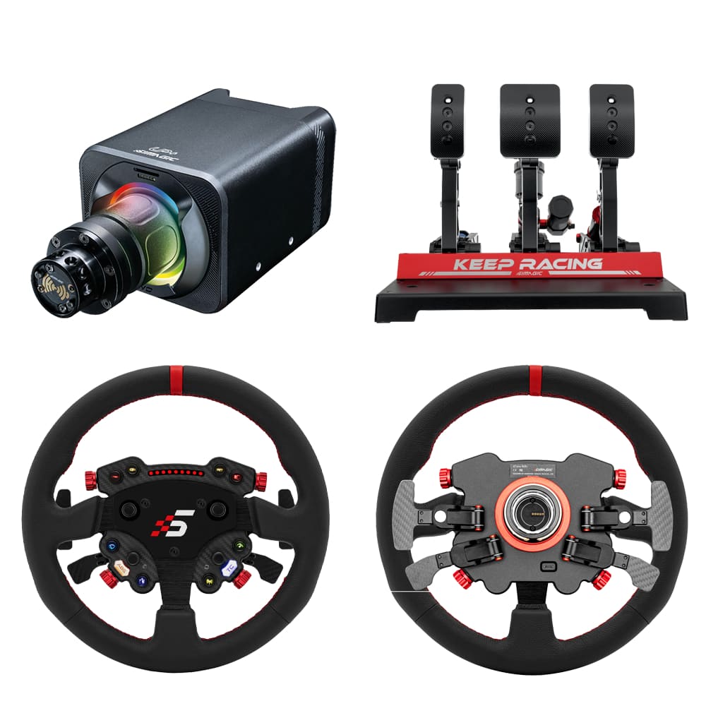 Simagic Alpha EVO Wheel Base – 9Nm / 12Nm / 18Nm Bundle Evo Sport + GT Pro Hub L + P1000RS Racing Equipment