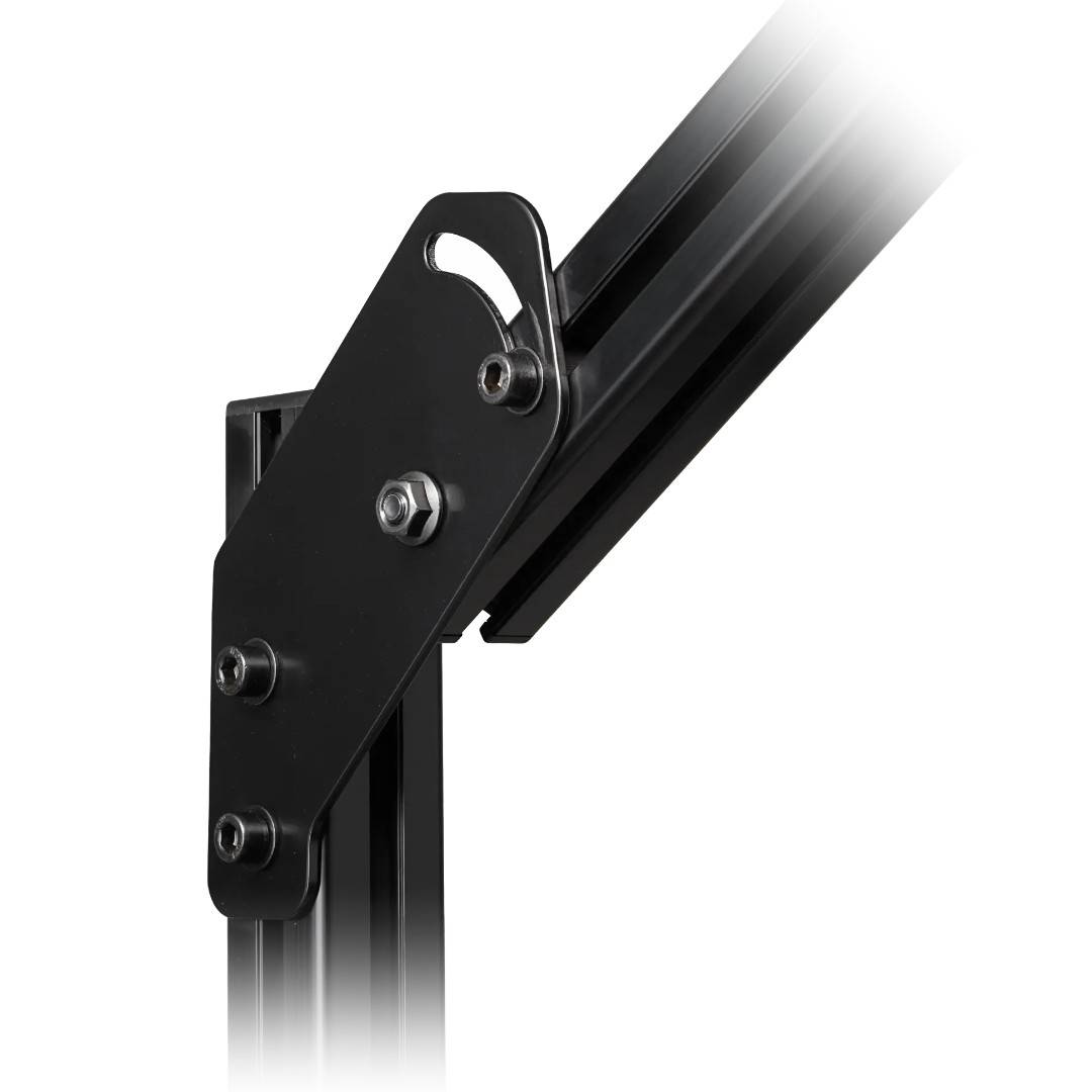 Next Level Racing Elite Freestanding Overhead Quad Monitor Add-On Carbon Grey Cockpit