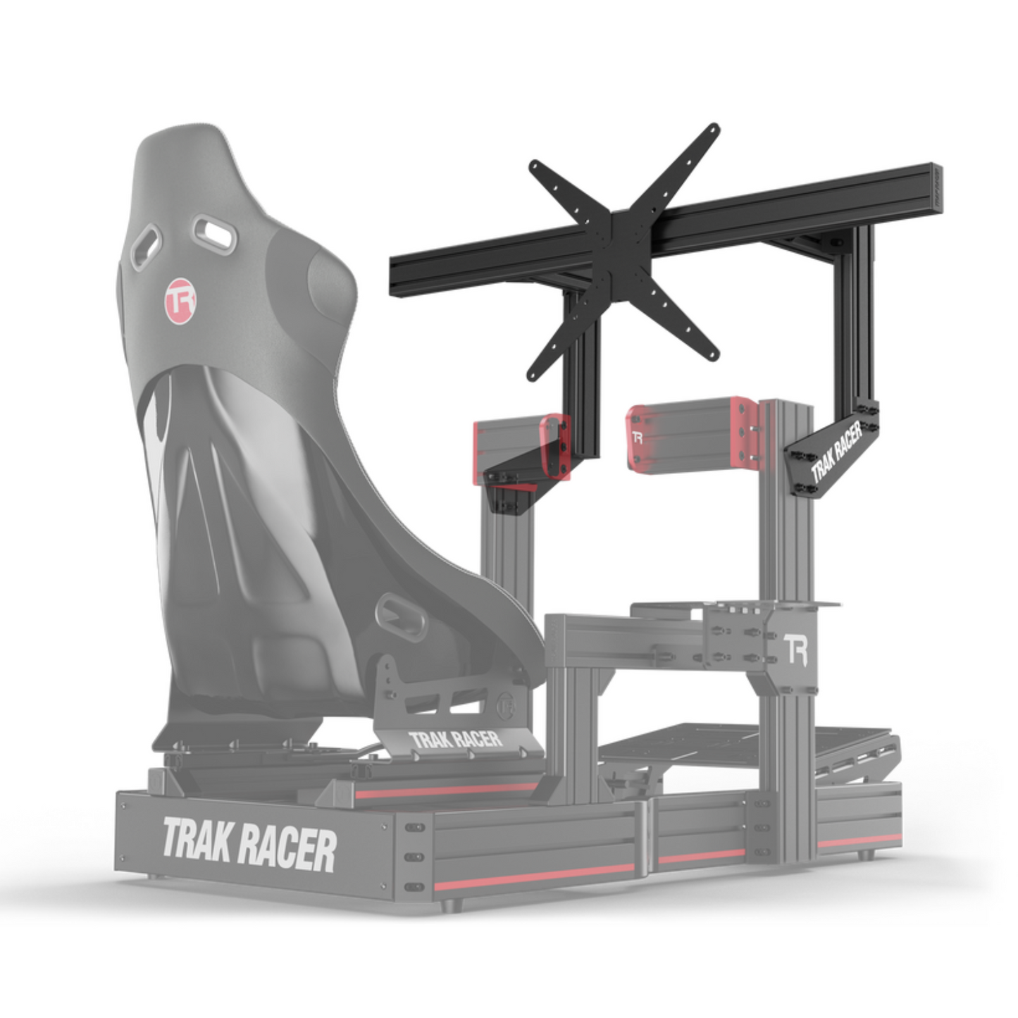 Trak Racer Cockpit - Mounted Single Monitor Stand - Up to 80 (800mm support)
