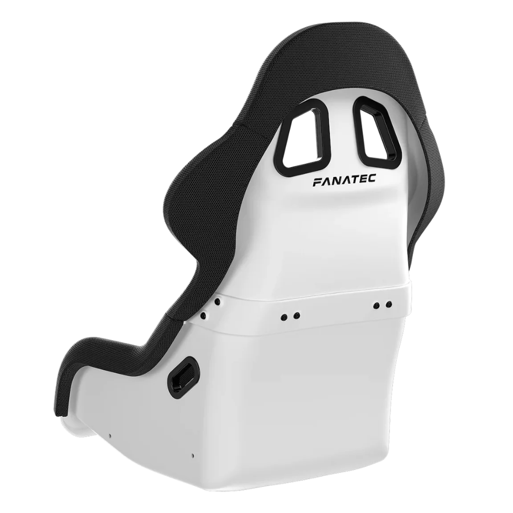 Fanatec ClubSport GT Cockpit Seat (Charcoal Cover) White Shell Racing Cockpit