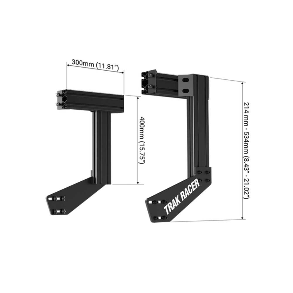 Trak Racer Universal Integrated Monitor Mounts for Aluminium Extrusion Mounting Racing Cockpit