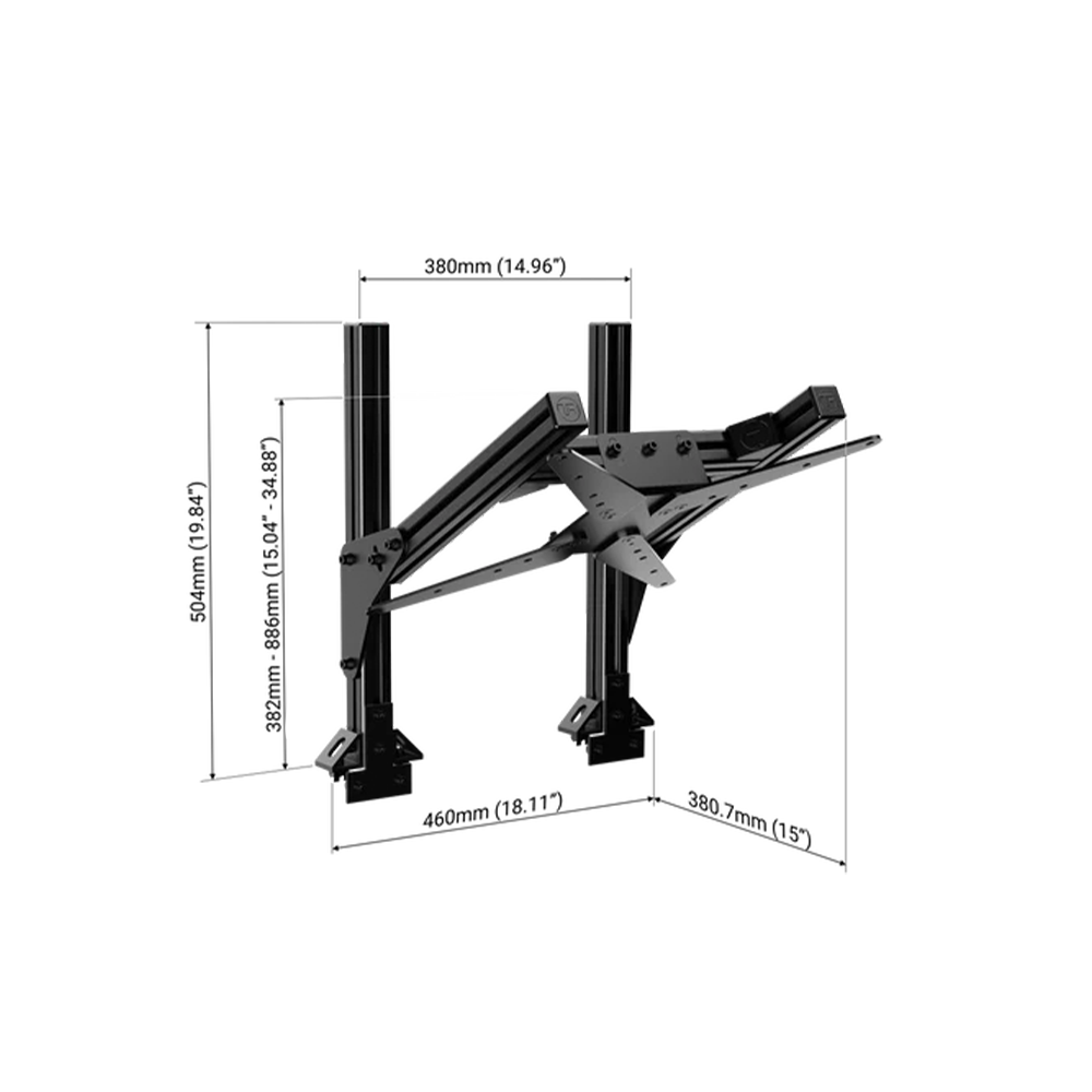 Trak Racer 4th/2nd Top Monitor Mount for Extrusion Monitor Stands