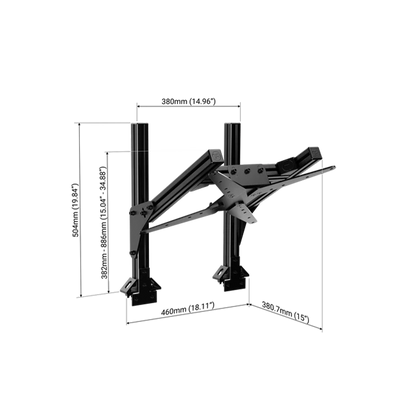 Trak Racer 4th/2nd Top Monitor Mount for Extrusion Monitor Stands