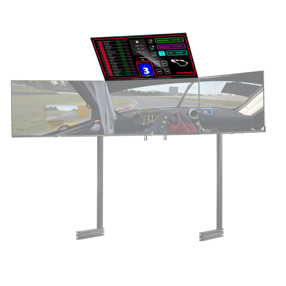 Next Level Racing Elite Free Stanbing Quad Monitor Add-On Black