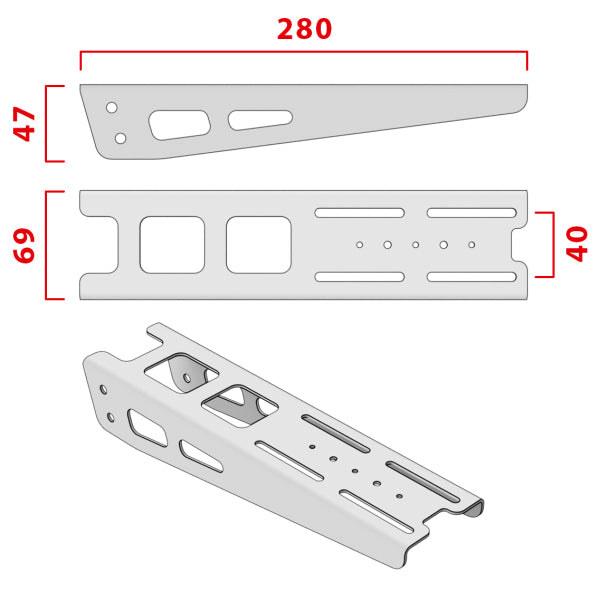 Virpil Desk Mount V2/V3/V4 Adapter - MT-50 Throttle