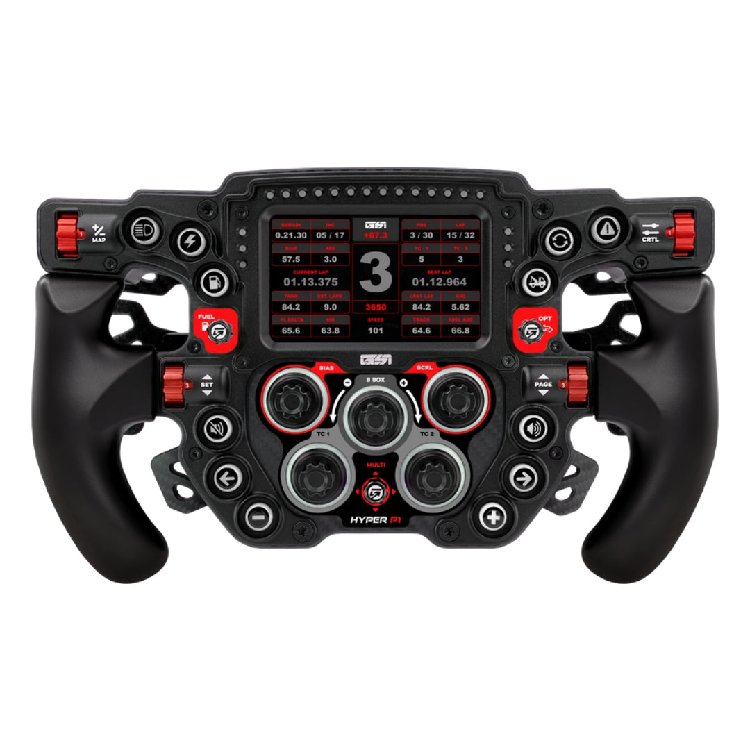 Gsi Gomez Sim Industries Hyper P1 Formula Wheel Carbon Fiber 6 Paddles Scarlet Racing Equipment