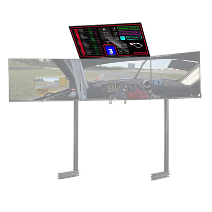 Next Level Racing Elite Freestanding Overhead Quad Monitor Add-On Black Cockpit