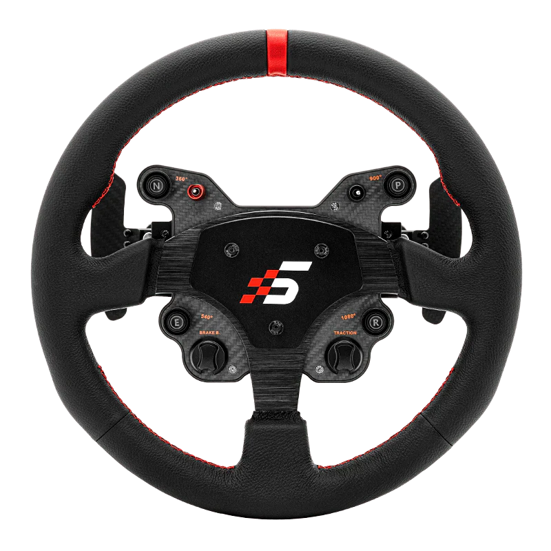 Simagic GT1 Round Wheel with Paddle Shift Leather Racing Equipment