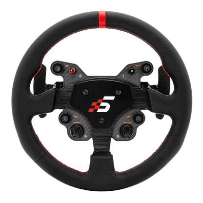 Simagic GT1 Round Wheel with Paddle Shift Leather Racing Equipment