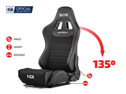 Next Level Racing ERS5 Elite Reclining Seat - PU Leather & Suede Edition