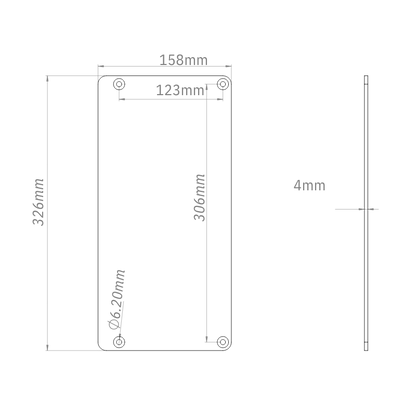 Simagic P2000 Pedal Carbon Fiber Heel Riser Upgrade Racing Equipment