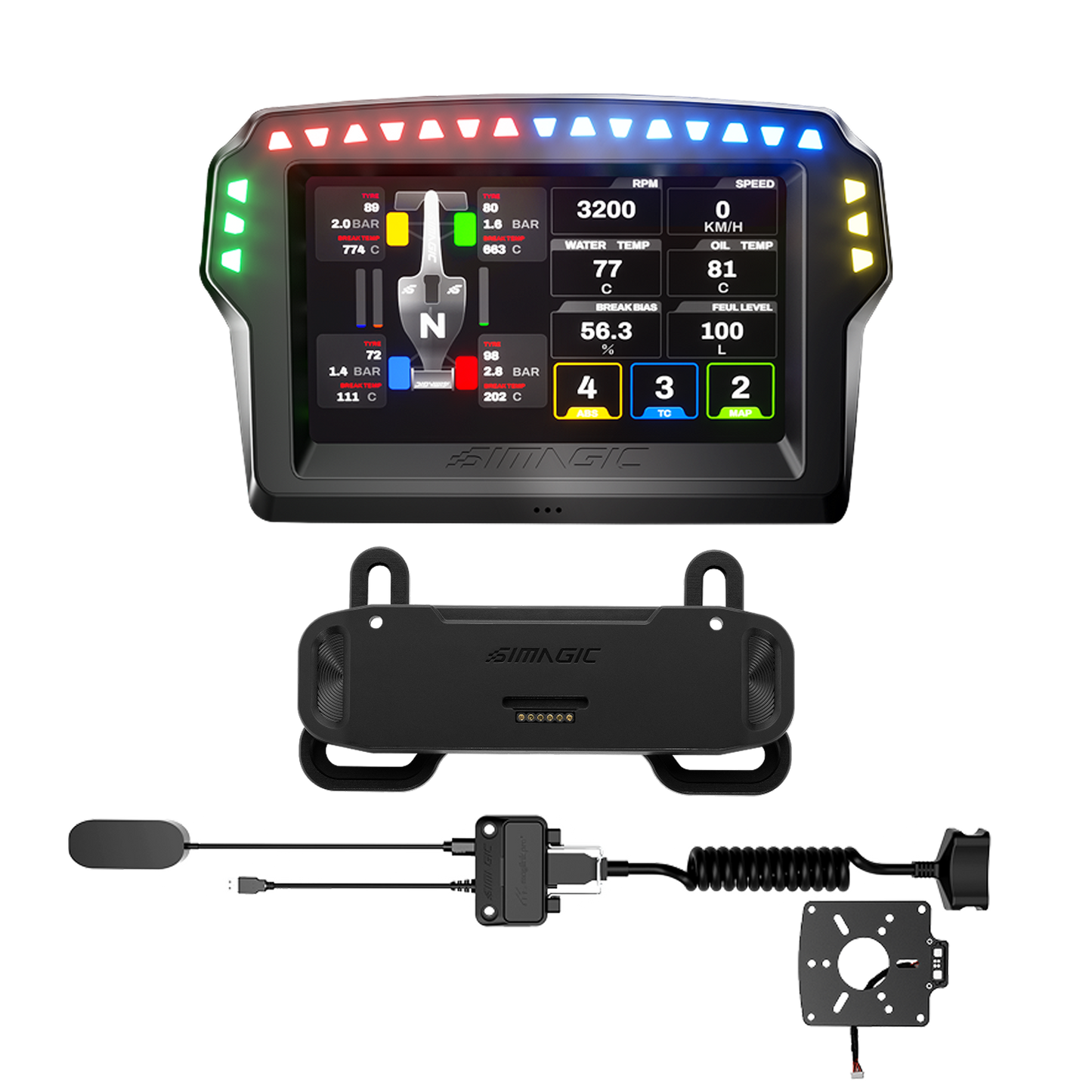 Simagic MagicDash 4 Display Bundle (Alpha/Third party wheelbase)