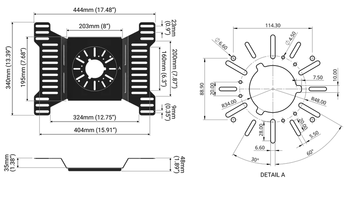 Trak Racer Haptic Bass Shaker Seat Mount Racing Cockpit