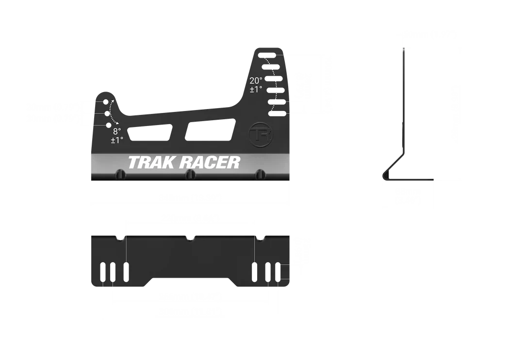 Trak Racer Oversized Seat Bracket For Gt & Formula Seating Position Racing Equipment