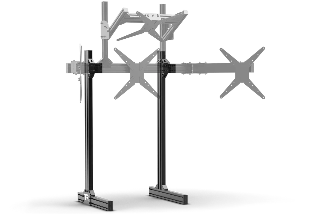 Trak Racer Legs For Floor Monitor Stand Tr8020 Monitor Stand – Black Racing Cockpit
