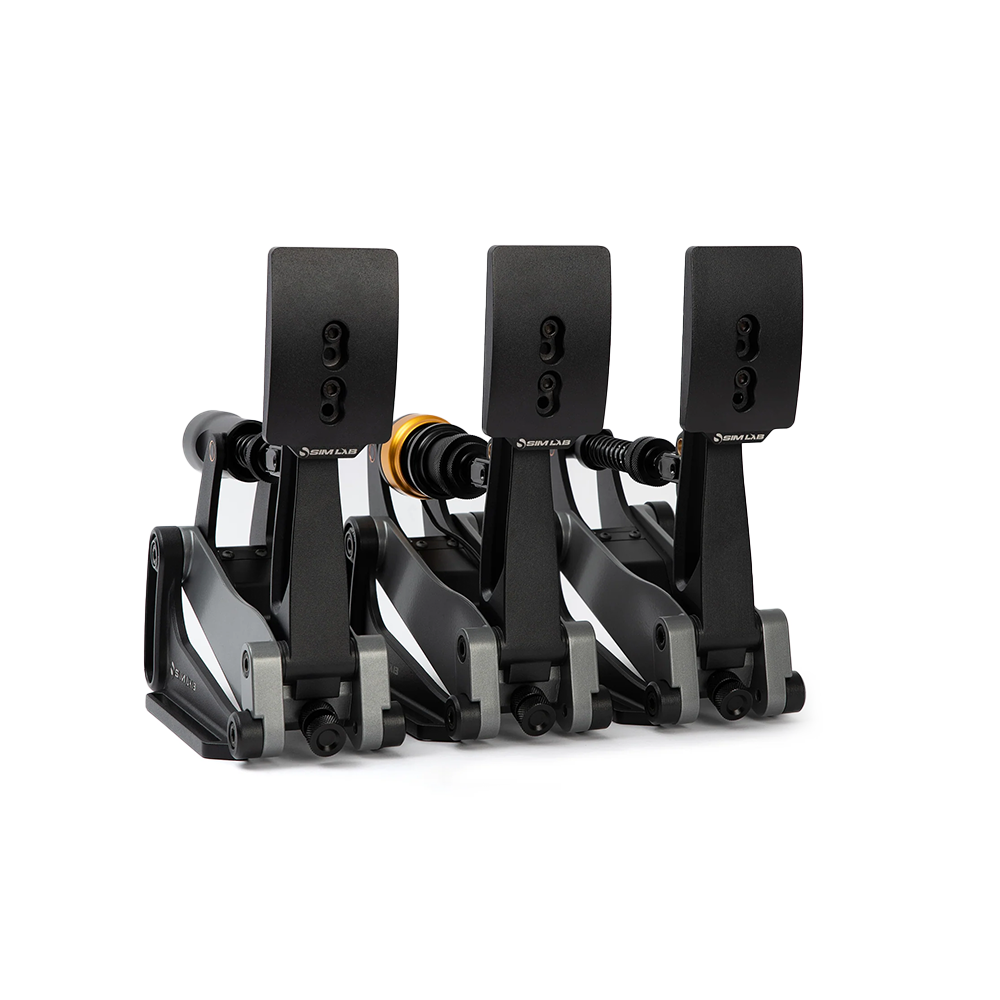 Sim Lab Pedal Set XP1 Loadcell Throttle + Brake + Clutch (Black Edition) Racing Equipment