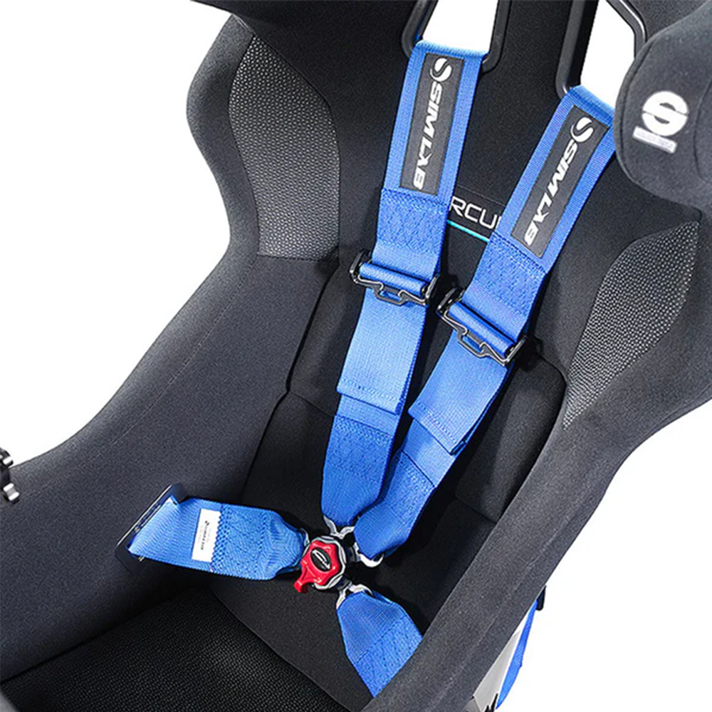 Sim Lab Sim Seatbelt 4-point Harness Red Racing Cockpit