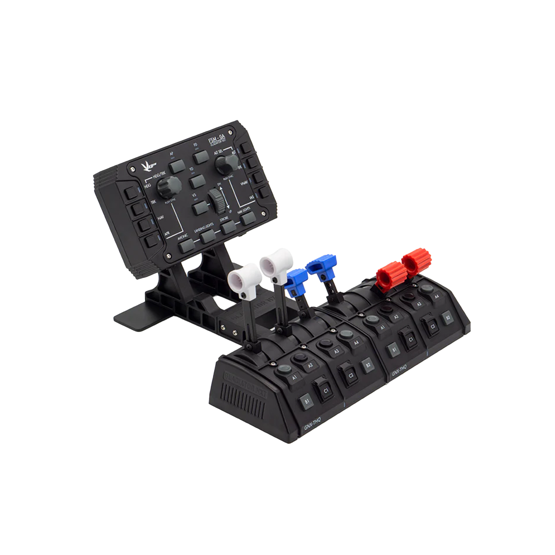 VKB GNX Dual THQ + FSM-GA Combo Flight Simulator