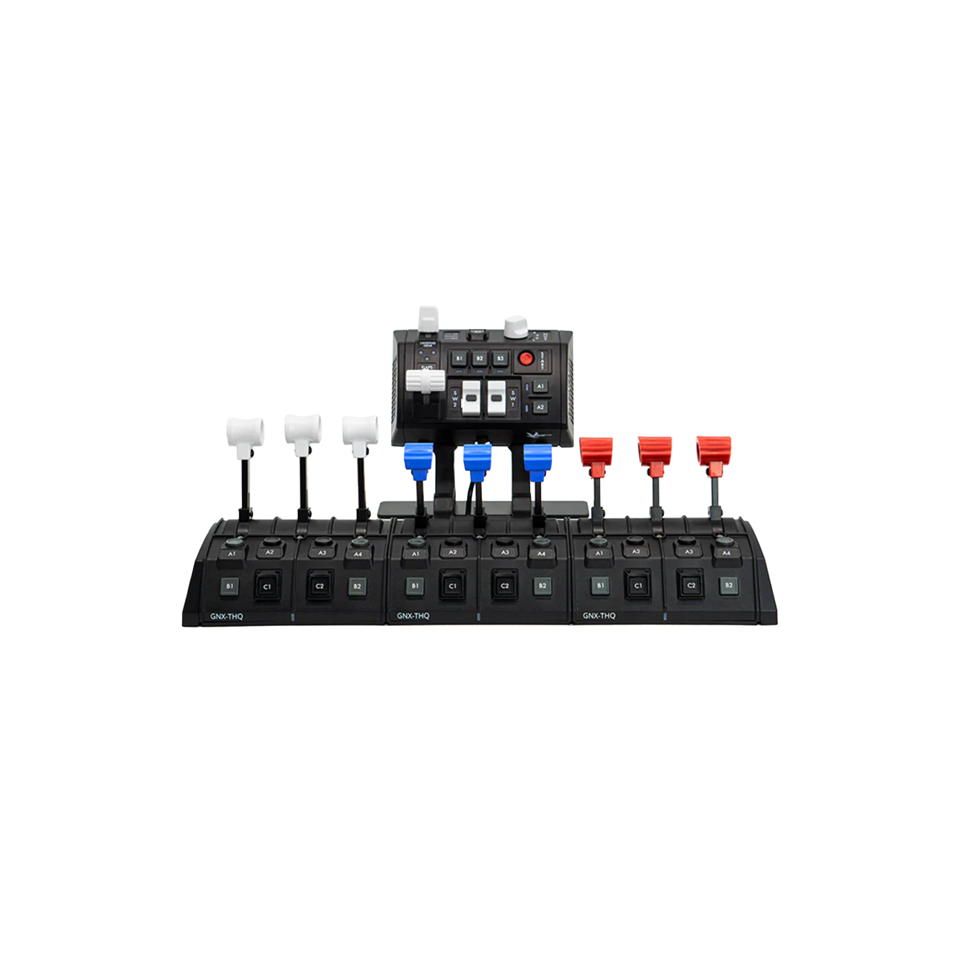 VKB GNX Triple THQ + SEM-V Combo Flight Simulator