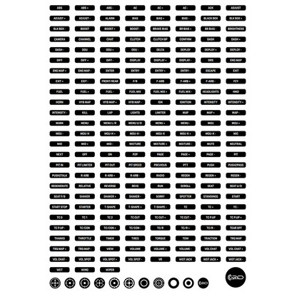 GRID Porsche 911 GT3 Cup (991) Button Box Console Racing Equipment