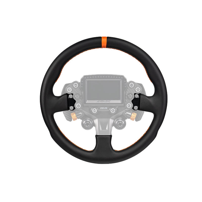Simagic Zeus Sport Steering Wheel (Leather) + Magic dash 4