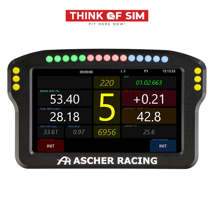 Ascher Racing Dashboard 4’’ Dashboard Racing Equipment