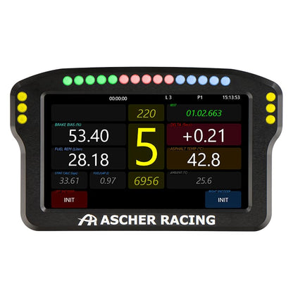 Ascher Racing Dashboard 5’’ Dashboard Racing Equipment