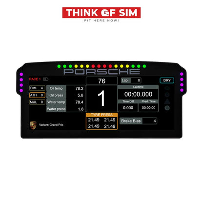 GRID Porsche 911 GT3 Cup Dashboard Display Unit Racing Equipment