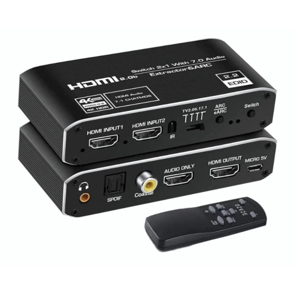 Hdmi Extractor 7.1 Atmos Earc Audio Splitter Gaming Tech