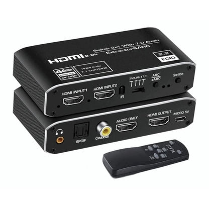 Hdmi Extractor 7.1 Atmos Earc Audio Splitter Gaming Tech
