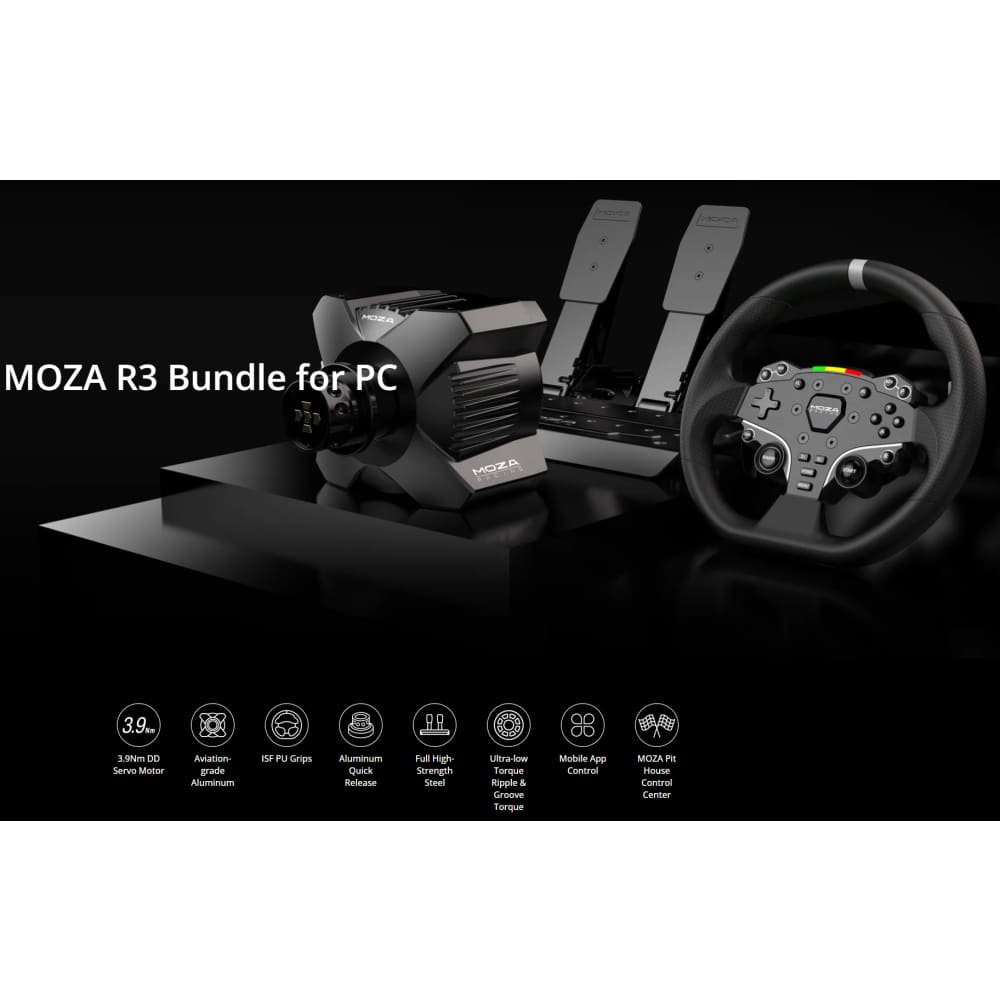 Moza R3 Racing Bundle PC/Xbox Direct Drive 3.9 Nm ชุดจอยพวงมาลัย (ประกันศูนย์ไทย) Racing Equipment