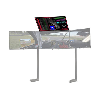 Next Level Racing Elite Freestanding Overhead Quad Monitor Add-On Carbon Grey Cockpit