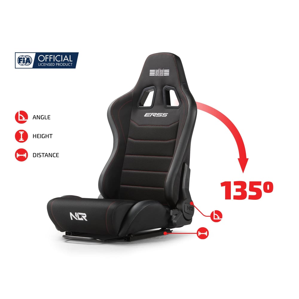 Next Level Racing ERS5 Elite Reclining Seat - Fabric & SimAero Mesh Edition Racing Cockpit