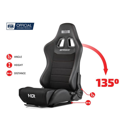 Next Level Racing ERS5 Elite Reclining Seat - PU Leather & Suede Edition Racing Cockpit