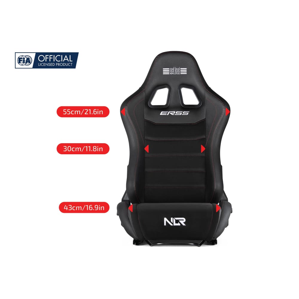 Next Level Racing ERS5 Elite Reclining Seat - PU Leather & Suede Edition Racing Cockpit