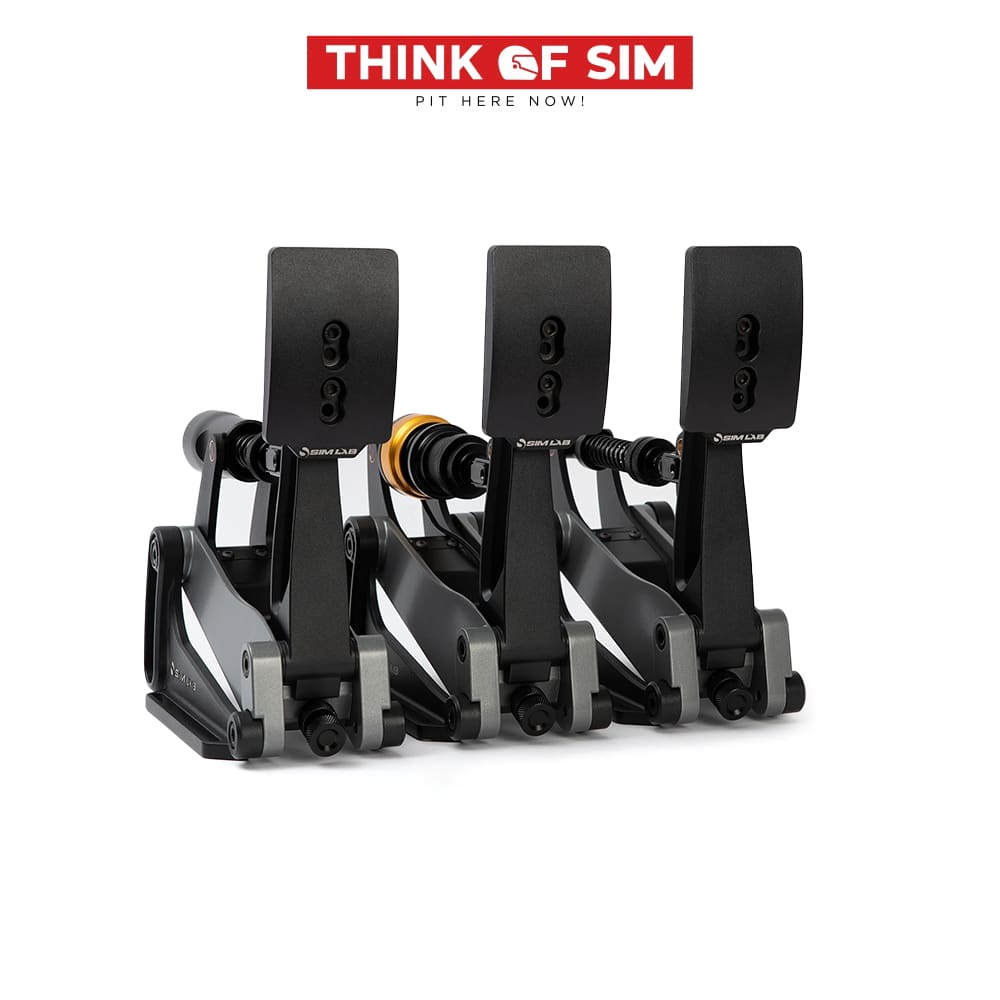 Sim Lab Pedal Set XP1 Loadcell Throttle + Brake + Clutch (Black Edition) Racing Equipment