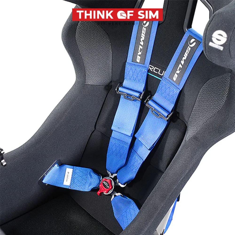 Sim Lab Sim Seatbelt 4-point Harness Red Racing Cockpit