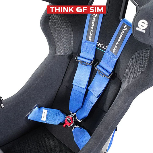 Sim Lab Sim Seatbelt 4-point Harness Red Racing Cockpit