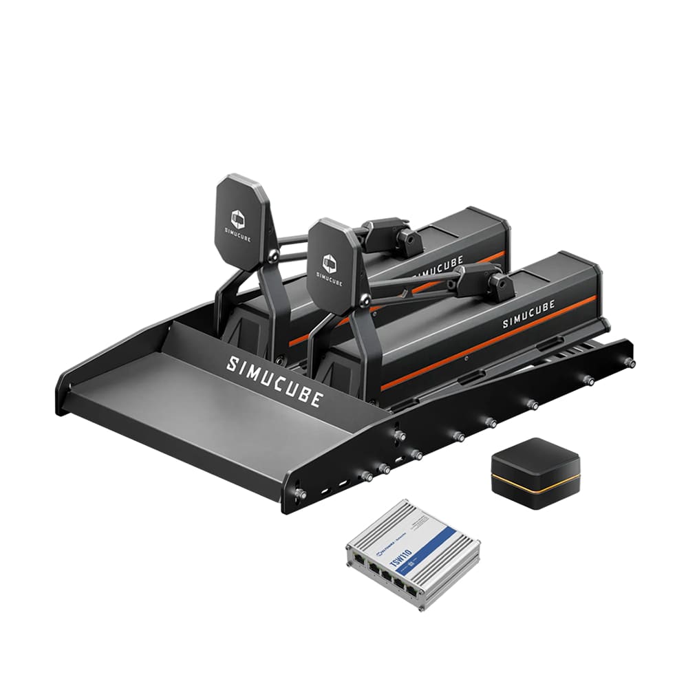 Simucube ActivePedal Pro Bundle ActivePedal Pro Set of 2 + Baseplate + Link Hub + Ethernet Switch Racing Equipment