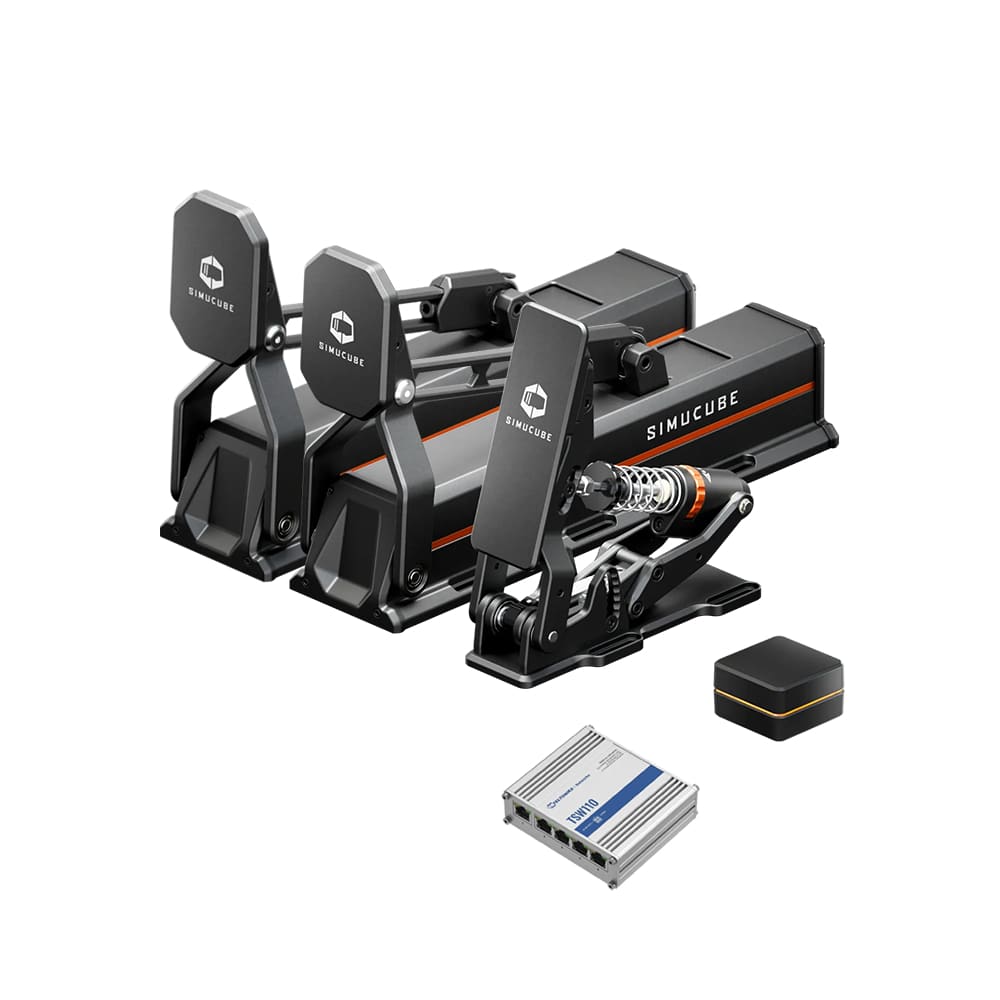 Simucube ActivePedal Pro Bundle ActivePedal Pro Set of 2 + Throttle + Link Hub + Ethernet Switch Racing Equipment