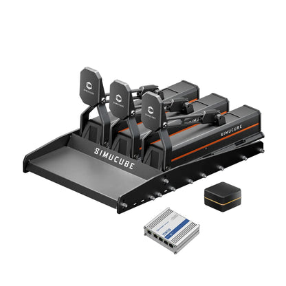 Simucube ActivePedal Pro Bundle ActivePedal Pro Set of 3 + Baseplate + Link Hub + Ethernet Switch Racing Equipment