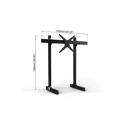 Trak Racer Freestanding Monitor Stand (Single / Dual / Triple / Quad) Single 1200mm Max 80’’ Racing Cockpit